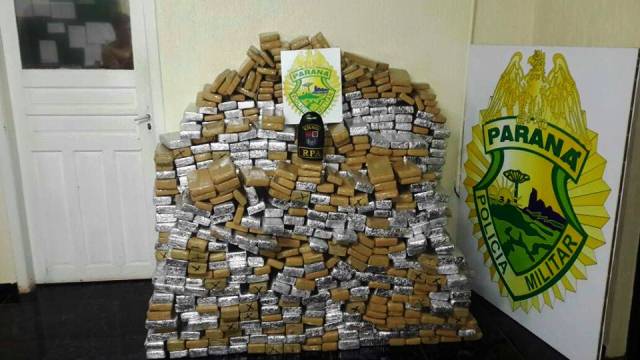 Mais de 800 kg de maconha aprendidas na BR 163 pela PM de Capitão e Lindoeste