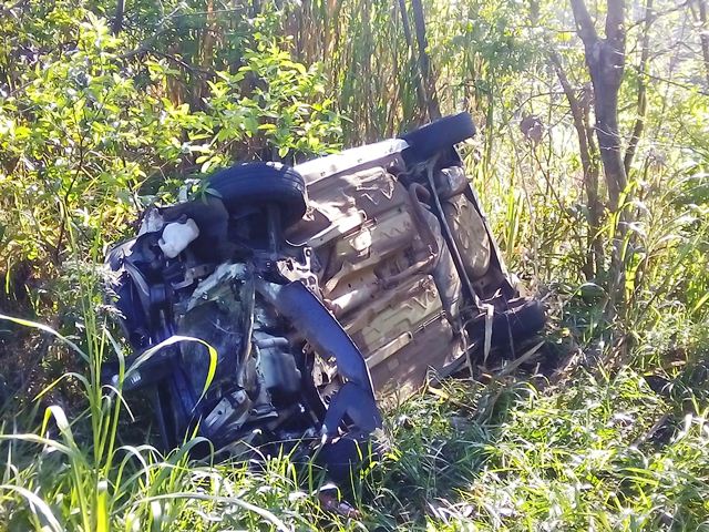 Acidente na BR 163 próximo do trevo de acesso à Capanema deixa dois feridos