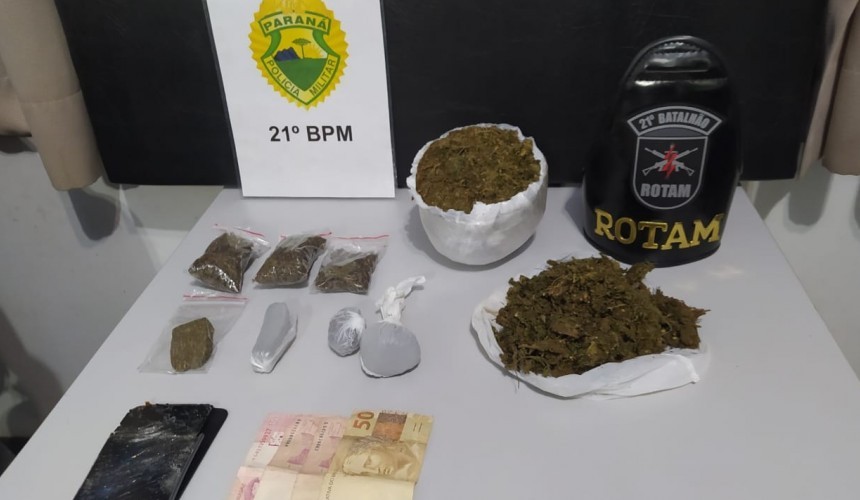 ROTAM prende cinco pessoas envolvidas com tráfico de drogas em Francisco Beltrão
