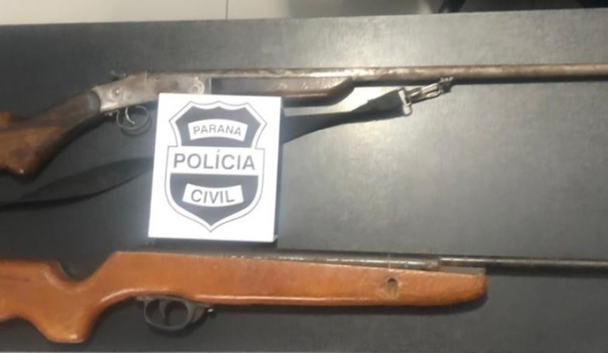 Polícia Civil apreende duas armas no interior de Capanema