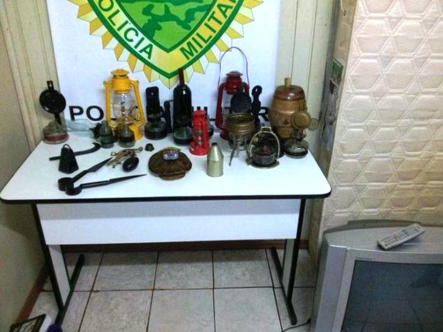 Polícia Militar recupera objetos furtados em Realeza