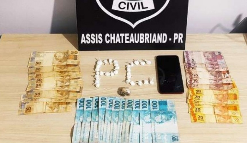 Cadeirante é preso em flagrante com 30 buchas de cocaína em Assis Chateaubriand