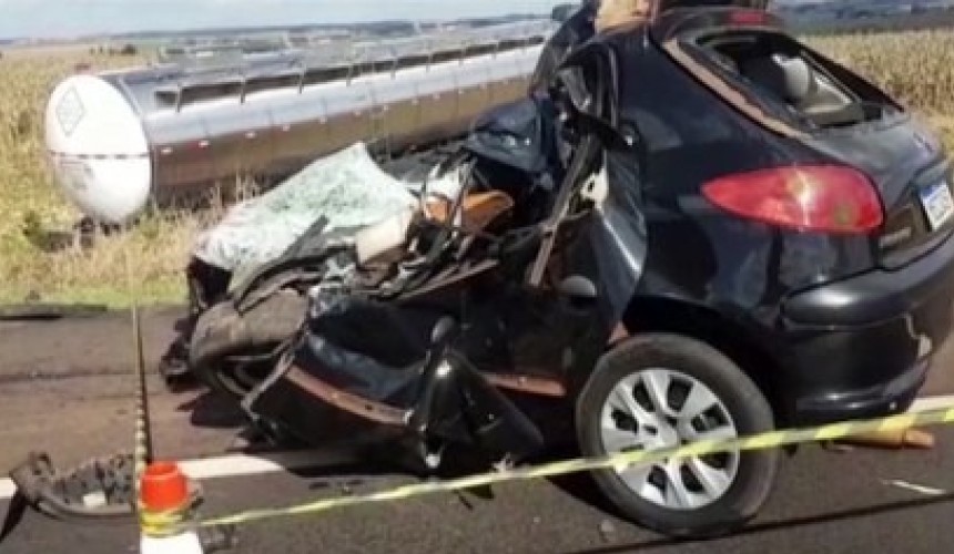 Grave acidente de trânsito deixa vítima fatal na BR-369 entre Cascavel e Corbélia