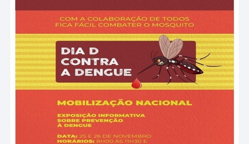 Capitão vai promover dia D contra Dengue