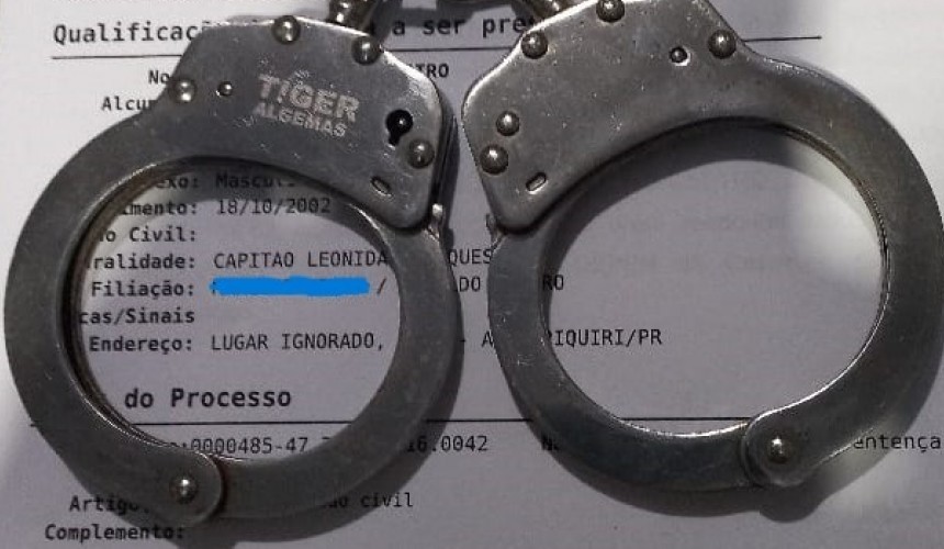 Polícia Militar prende homem com mandado de prisão em Capitão
