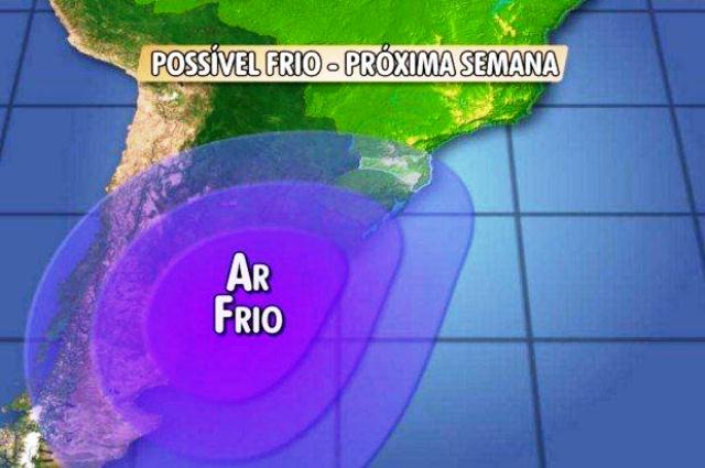 Frio chega com tudo em Capitão na próxima semana