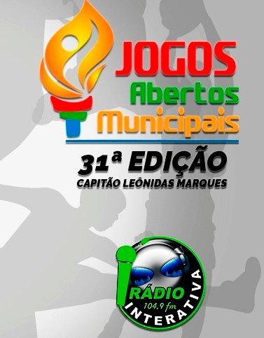 Depois da Expocap reinicia hoje os Jogos Abertos municipais de Capitão