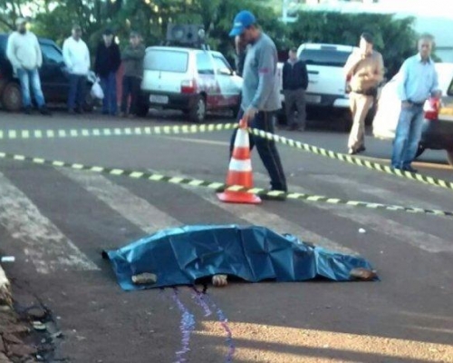 Idosa morre após ser atropelada por Caminhão em Três Barras do Paraná