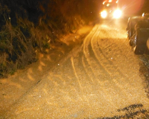 Tombamento interdita parcialmente BR-163 por cinco horas em Santa Lucia