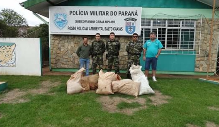 Secretaria de Esportes de Capitão recebe redes apreendidas pela Policia Ambiental