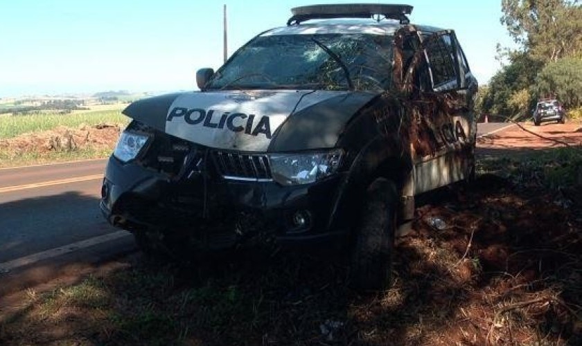 Delegada da Polícia Civil de Cascavel sofre acidente na PR 180