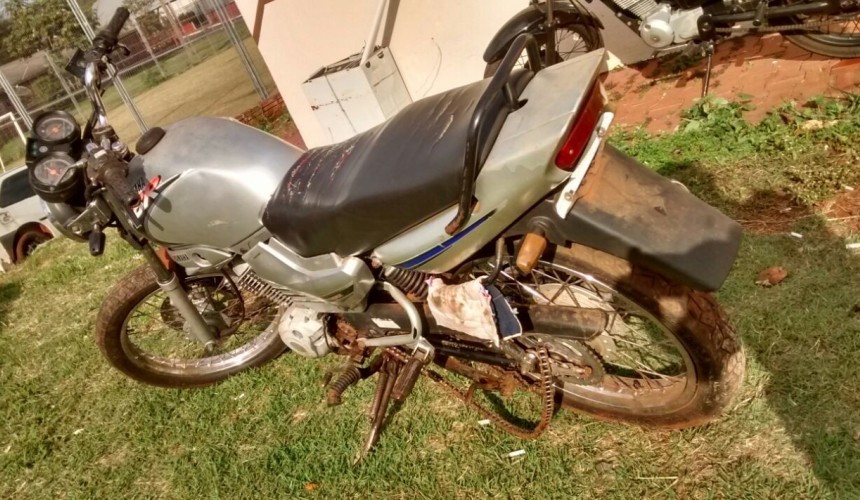 Policia Militar de Capitão recupera moto furtada