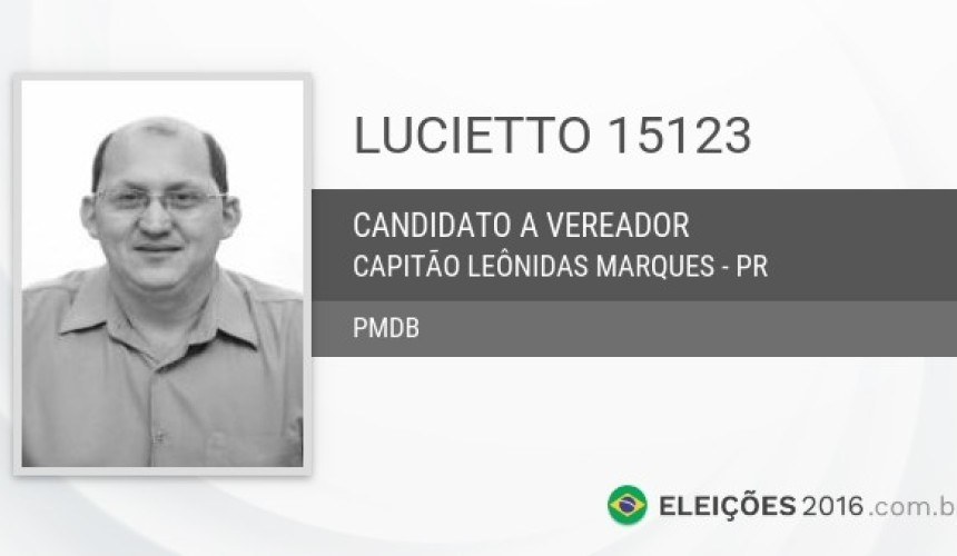 Candidato eleito Lucietto fala da eleição em Capitão