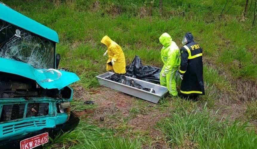 Motociclista morre em colisão frontal na BR-163, em Santo Antonio do Sudoeste