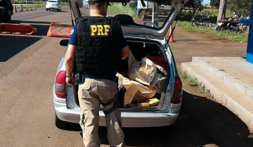 PRF apreende 122 kg de maconha em Lindoeste
