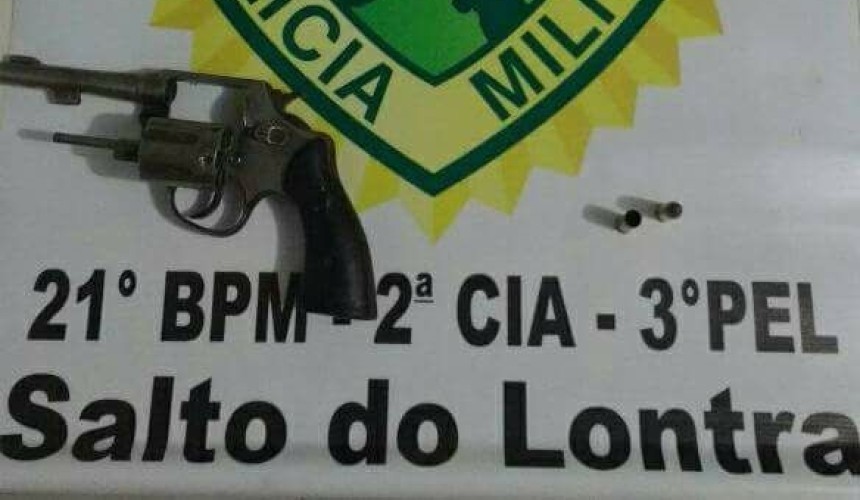 Arma de fogo é apreendida em Salto do Lontra