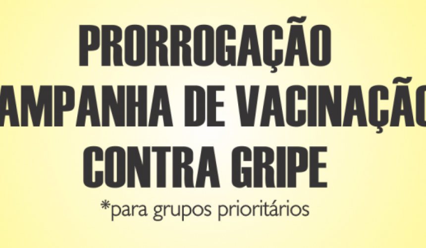 Campanha de vacinação contra gripe é prorrogada em Boa Vista da Aparecida
