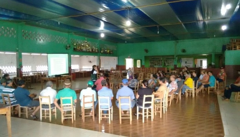 Acontece hoje na linha Malvari em Capitão mais uma Pré - Conferencia da Agricultura e Meio Ambiente