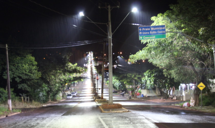 LED moderniza iluminação pública de Nova Prata do Iguaçu