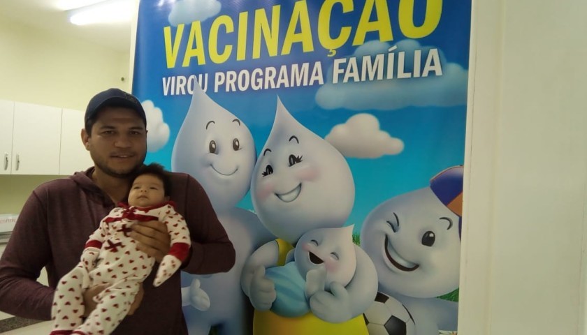 Capitão imuniza 90% das crianças contra sarampo e pólio: Campanha  de vacinação termina na próxima semana