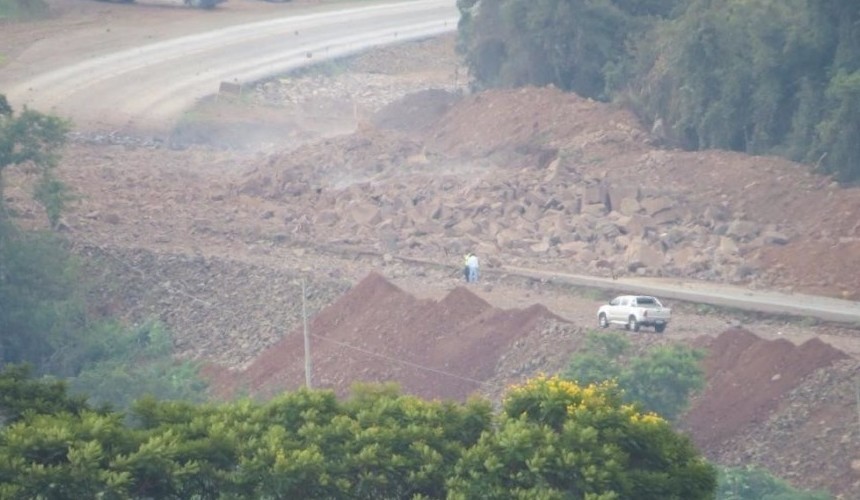 Rodovia BR 163 será interditada para detonação de rochas hoje