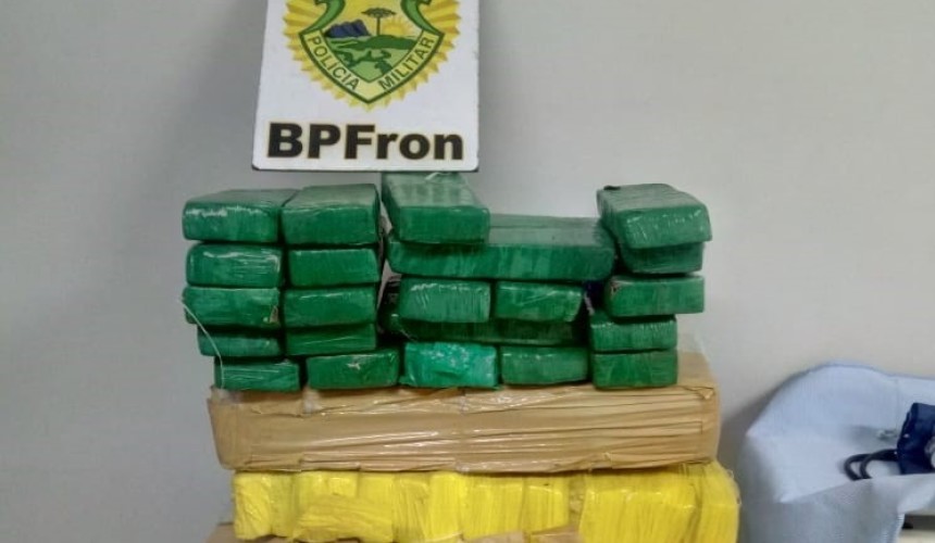 BPFron apreende 130 quilos de maconha em Gol em Realeza