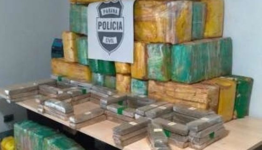 Caminhonete carregada com 628 quilos de maconha é apreendida em Cascavel