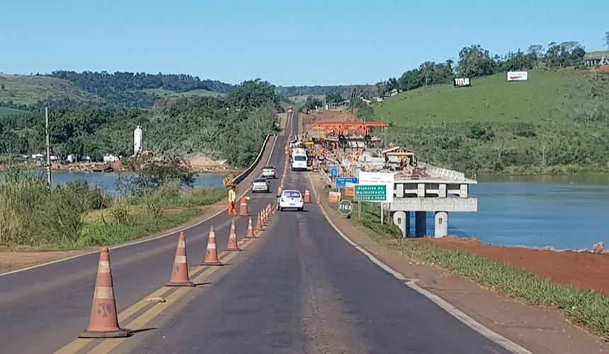 BR 163 será interditada novamente neste domingo para detonação de rochas
