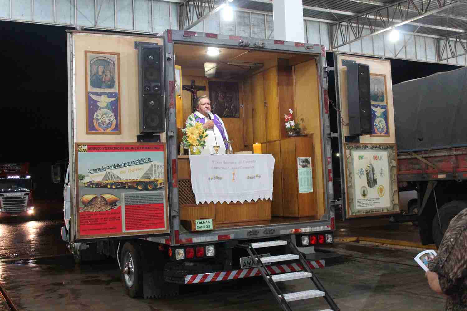 Celebrada missa dos caminhoneiros em Capitão