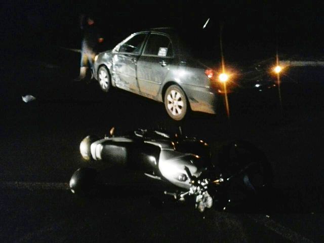 Casal em moto sofre grave acidente na PR-484 em Boa Vista da Aparecida