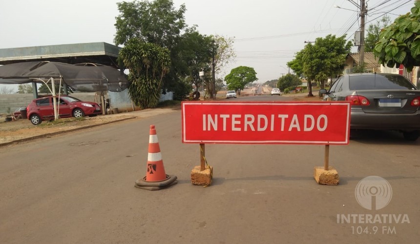 Capitão tem acesso bloqueado devido à duplicação da BR-163