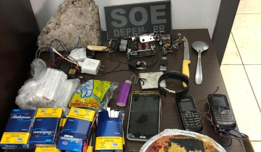 Operação BATE GRADE apreende celulares na cadeia pública de Capitão