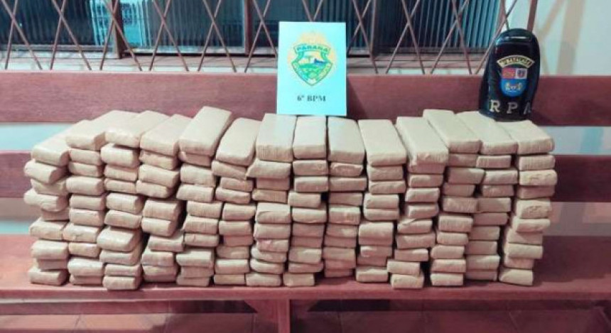 Homem é detido com 110 quilos de maconha em Vera Cruz do Oeste