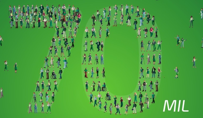 Sicredi Fronteiras PR/SC/SP celebra a marca de 70 mil associados