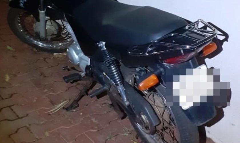 Após acidente, motocicleta com débitos de IPVA desde 2014 é apreendida em Capitão