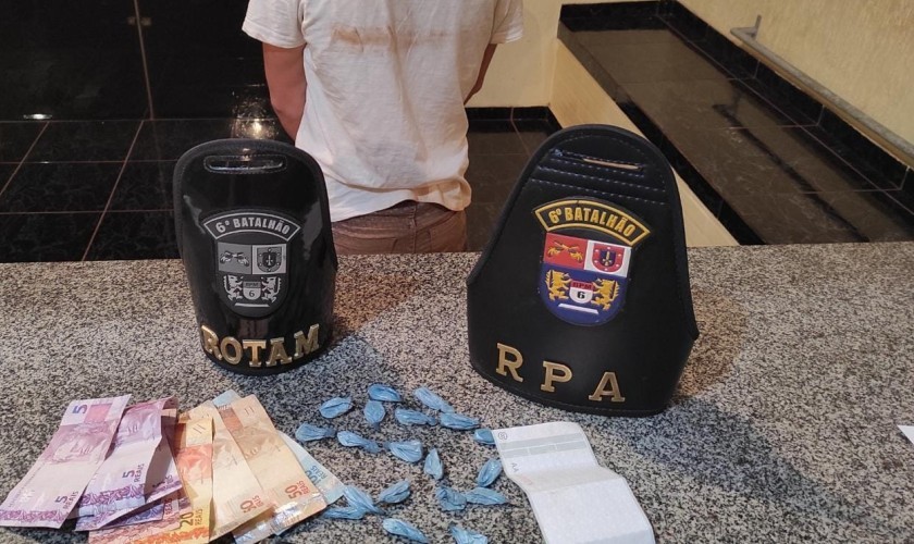 Rapaz é preso traficando drogas no distrito do Alto Alegre em Capitão