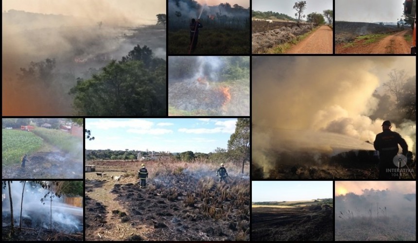 Em menos de 40 dias, Bombeiros de Capitão já atenderam 18 incêndios na região