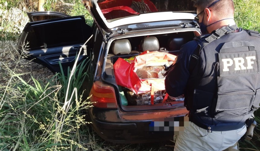 PRF apreende cerca de 156 Kg de Maconha em Realeza