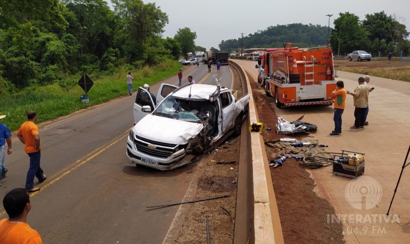 Morador de Santa Lucia fica em estado grave após acidente na BR-163 em Capitão
