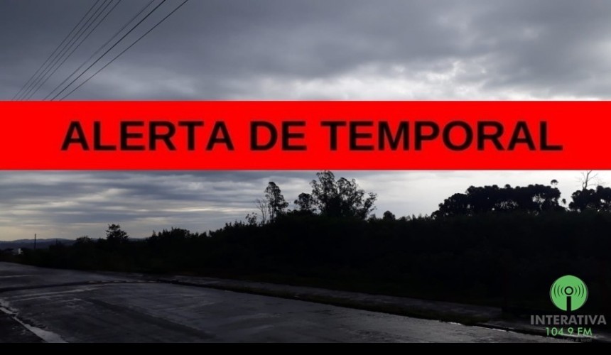 Defesa Civil alerta para temporal em Capitão