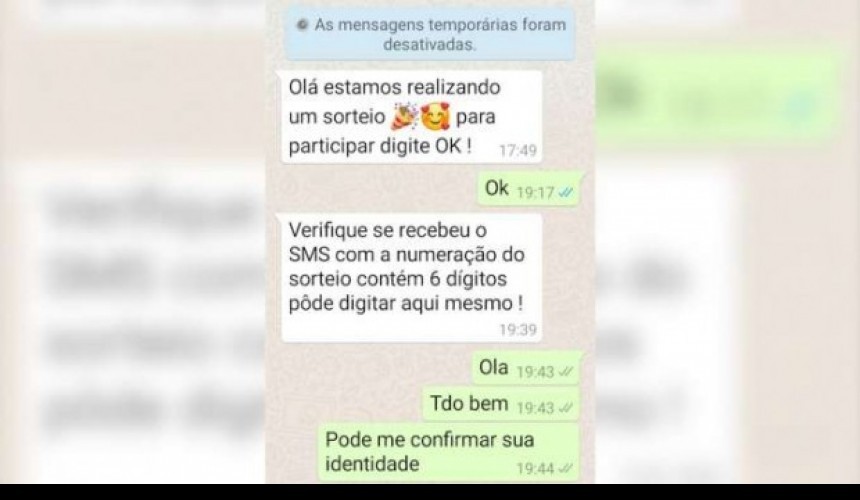 Alerta: mais um golpe circula no WhatsApp