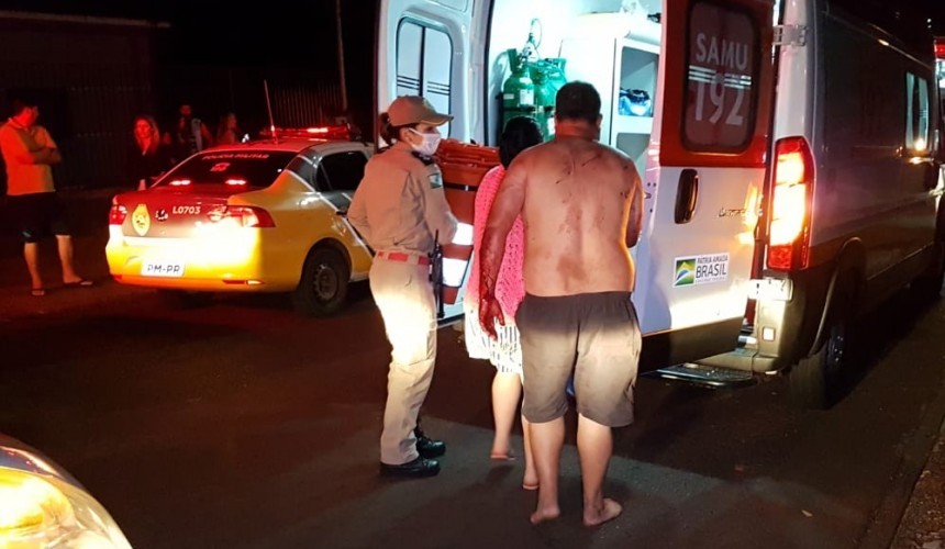 Ex-namorado invade residência e quatro pessoas são esfaqueadas em Cascavel