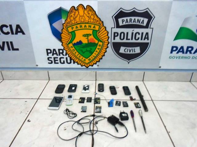 Policia encontra celulares em operação bate grade na cadeia de Capitão