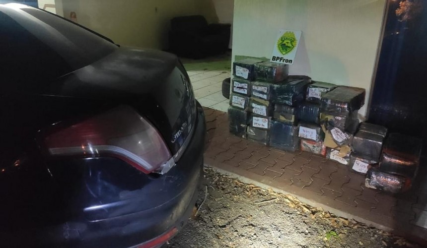 Homem com mandado de prisão em aberto, é preso pelo BPFRON transportando 253 Kg de maconha em Capitão