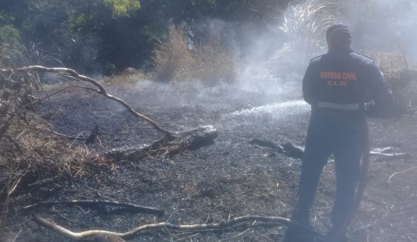 Capitão: Incêndio em compostagem de cana já dura 4 dias