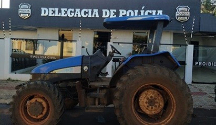 Polícia Civil apreende 39º trator furtado e comercializado em Santo Antônio do Sudoeste