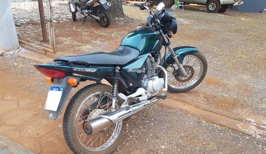 Moto furtada em Lindoeste é localizada em ação da Polícia Militar
