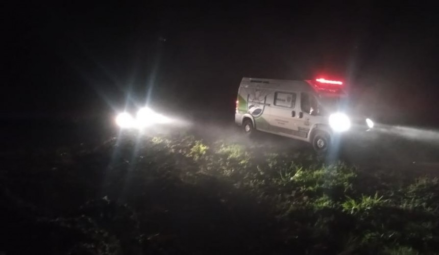 Motorista fica ferido em acidente na PR-484, perto de Capitão Leônidas Marques