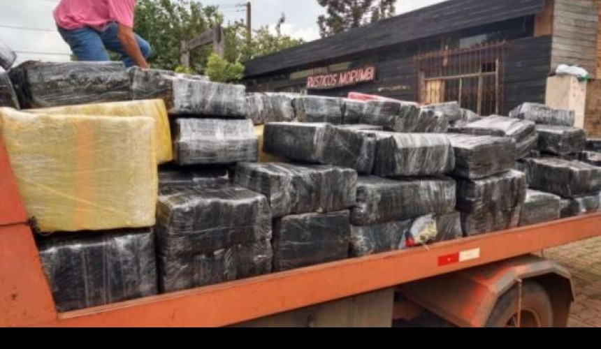 Polícia Civil apreende quatro toneladas de maconha, em Foz do Iguaçu