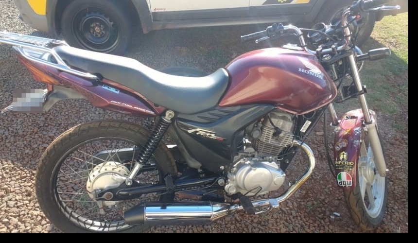 PM apreende motocicleta conduzida por menor em Capitão